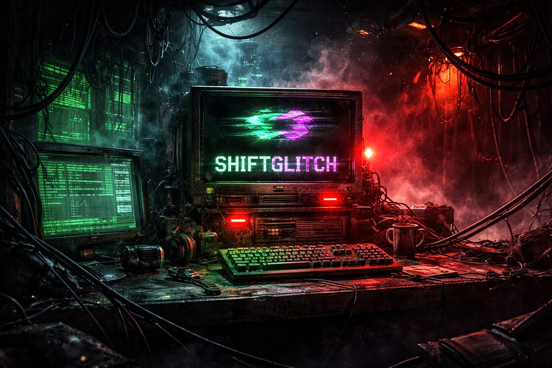 Cyberpunk-themed study environment hero background